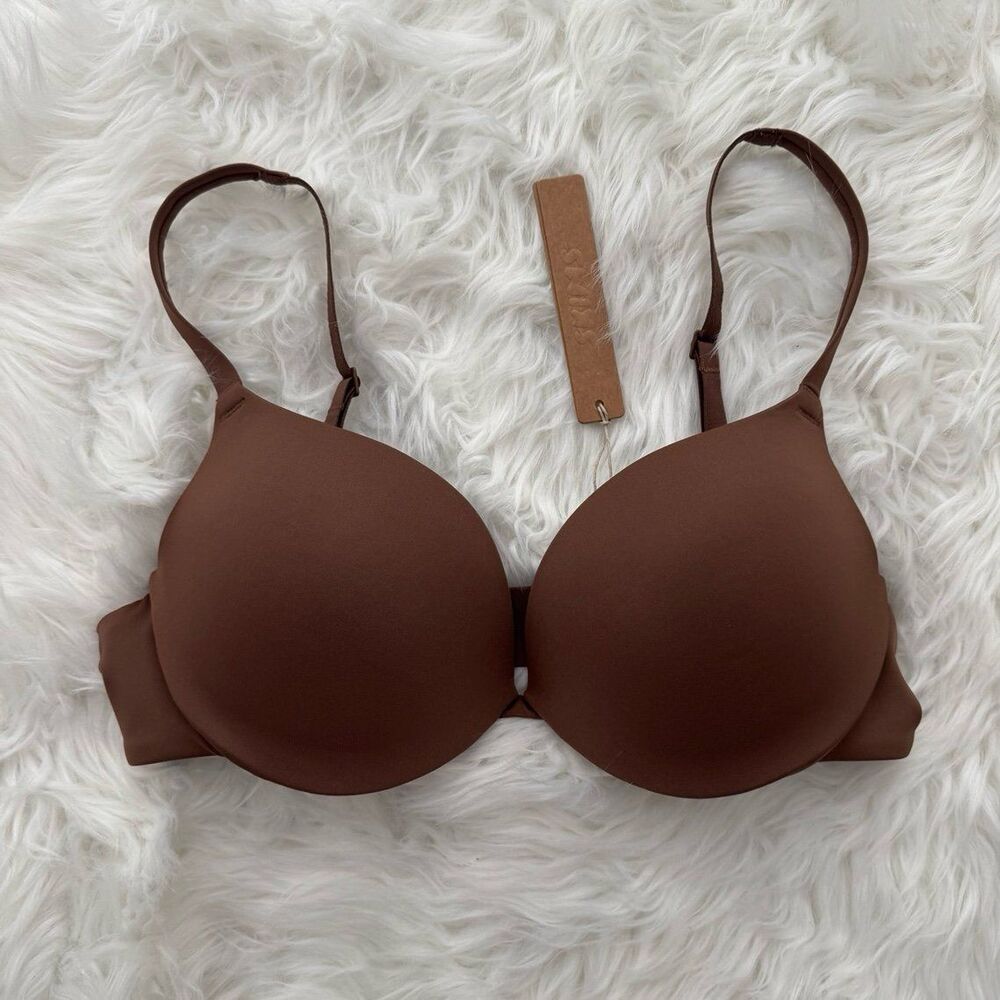 Skims Customized Pushup Plunge Bra Jasper Size 34B